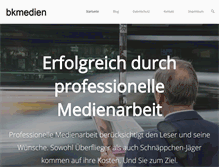 Tablet Screenshot of bkmedien.de